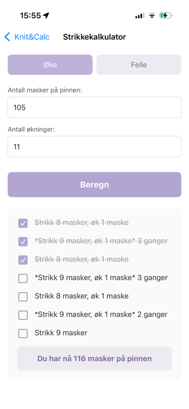 Knit&Calc Screenshot 3